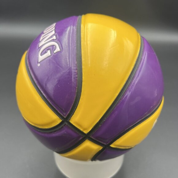 Vtg Spalding/LA LAKERS NBA Souvenir/Team Logo Mini 7" Basketball; Purple/Yellow - Picture 6 of 9